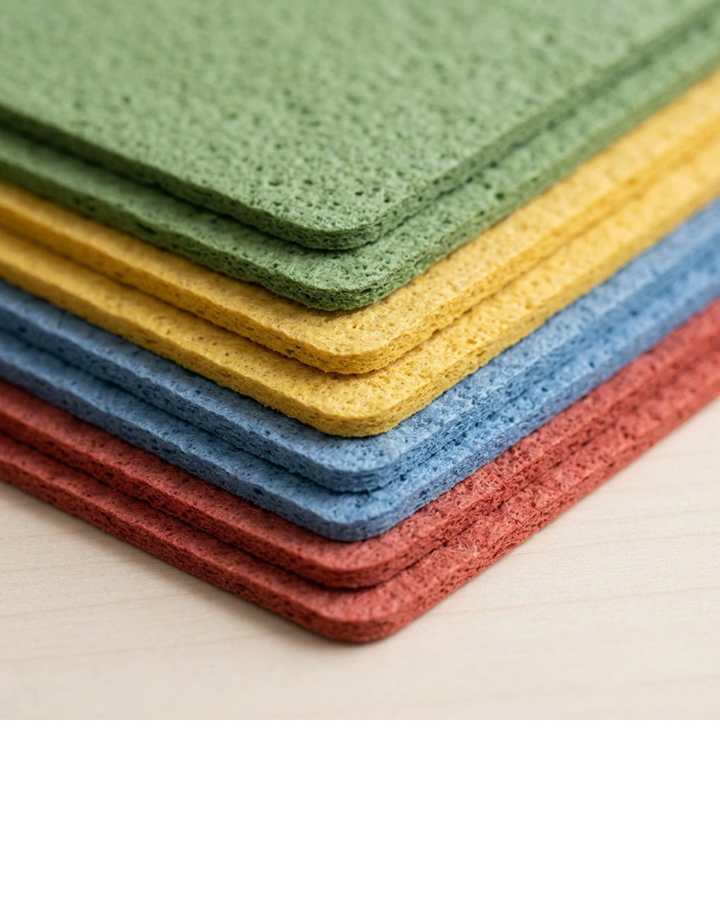 Zanoa Cellulose Sponge Cleaning Cloths Set of 8 20 x 18 cm Four Colours - Detail view